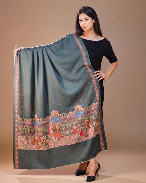 Women Floral Shawl Price in India