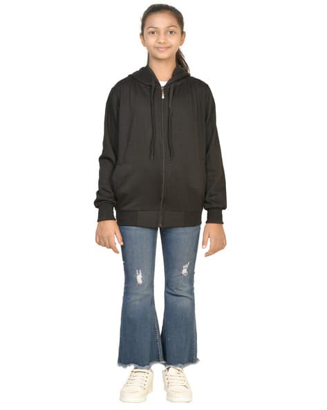 Jacket Black Hoodie With Jeans Girl Grey Hoodie Outfit Blue Jean