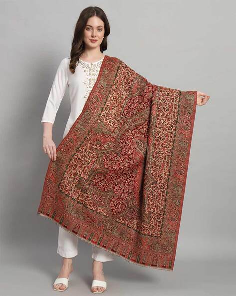 Women Floral Shawl Price in India