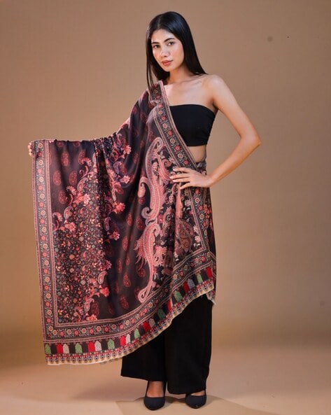 Women Floral Shawl Price in India