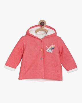 mini klub Girls Embroidered Hooded Jacket-picture-41