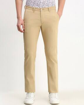 allen solly Men Slim Fit Trousers with Insert Pockets-picture-11