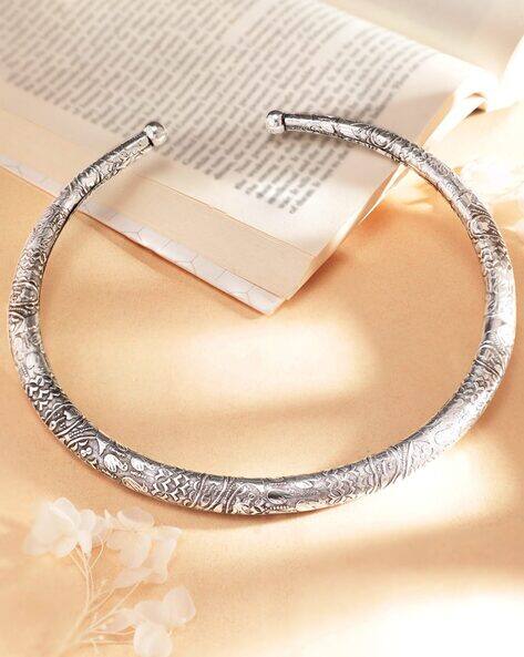 Rubans Women Silver-Plated Choker Necklace