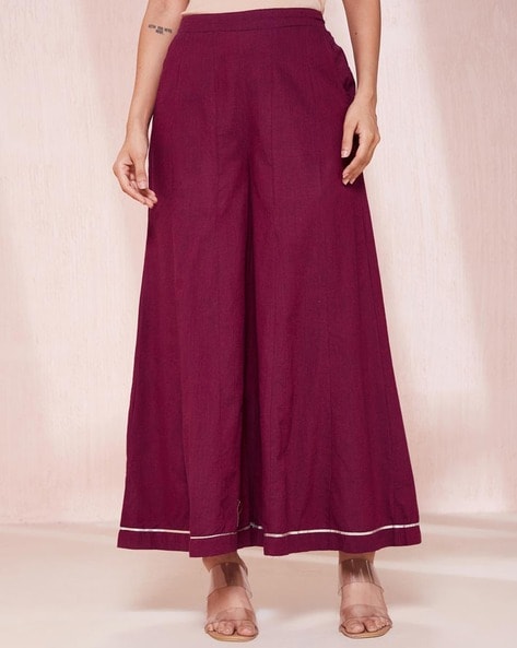 Women Cotton  Palazzos Price in India