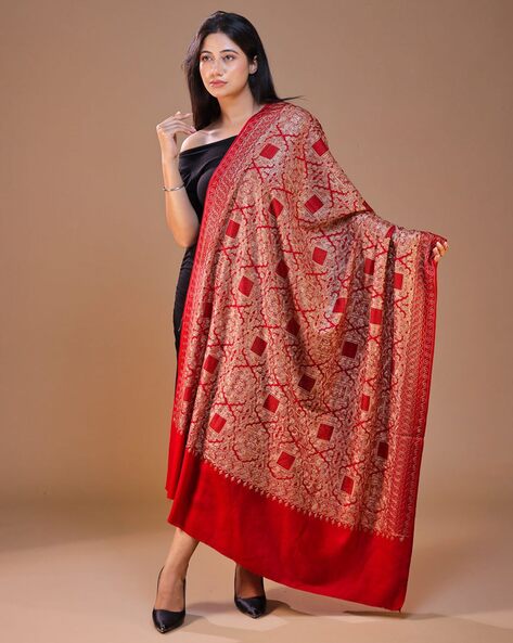 Women Floral Shawl Price in India