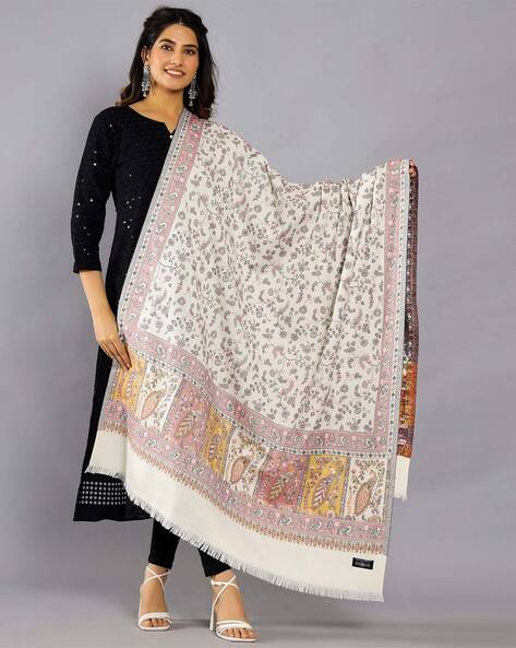 Women Floral Shawl Price in India