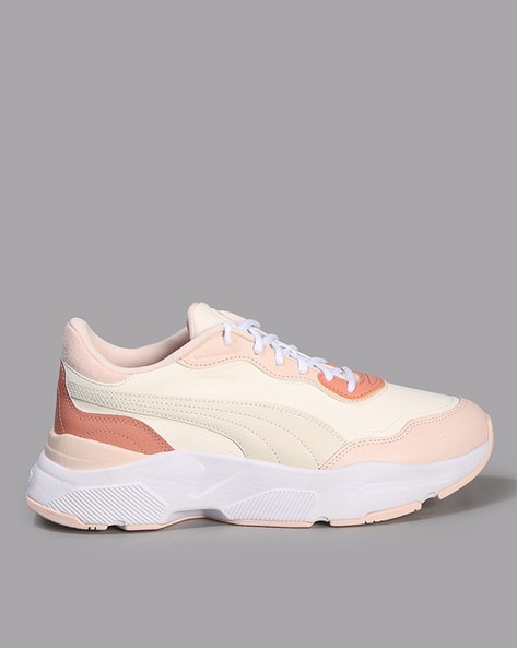 Buy Puma Cassia Lace-Up Casual Shoes | White Color Women | AJIO LUXE