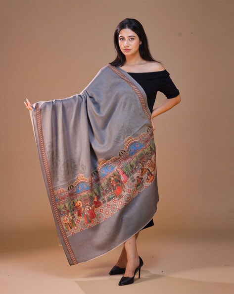 Women Floral Shawl Price in India