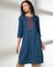 AOP DIAMOND DOBBY EMB PLACKET K, BLUE, M
