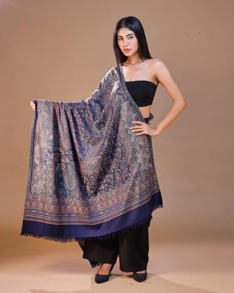 Women Floral Shawl Price in India