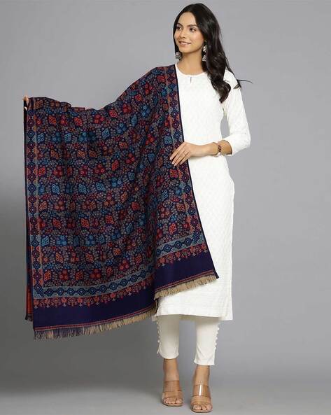 Women Floral Shawl Price in India