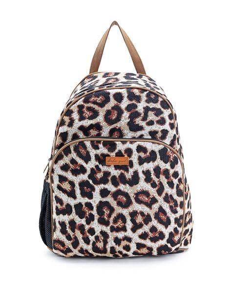 Leopard Print Laptop Backpack