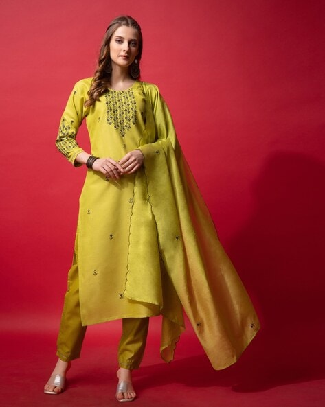 Women Straight Kurta Set Price in India