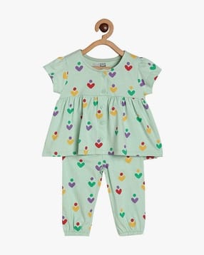 miniklub Girls Printed Top & Pants Set-picture-11