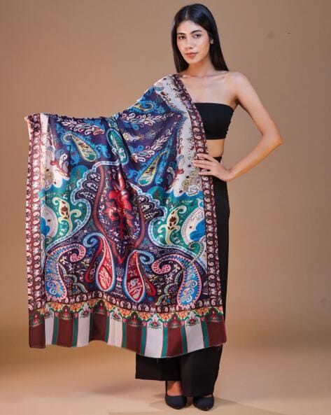 Women Floral Shawl Price in India