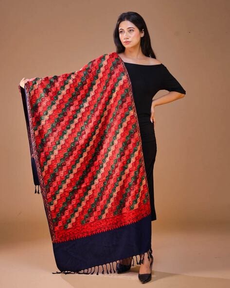 Women Floral Shawl Price in India