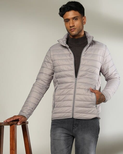 Quilted Jacket Slim Fit Down Jacket Mens MONCLER Agay Slim-Fit