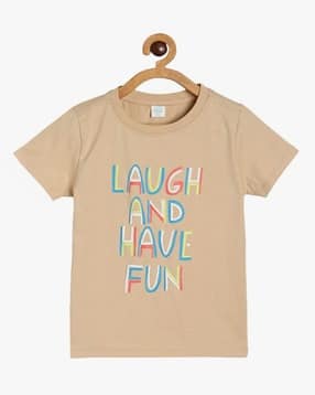 mini klub Boys Typographic Print Regular Fit Round-Neck T-Shirt-picture-16