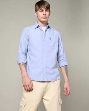 u.s. polo assn. Men Slim Fit Shirt with Patch Pocket-picture-15