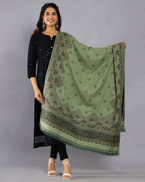 Women Geometric Shawl Price in India