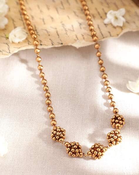 Rubans Women Gold-Plated Beaded Necklace