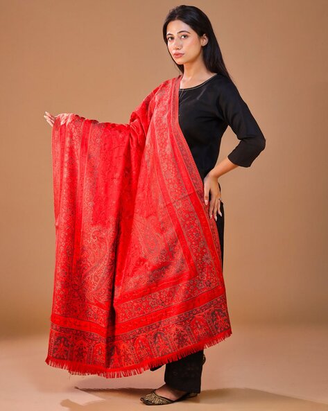 Women Floral Shawl Price in India