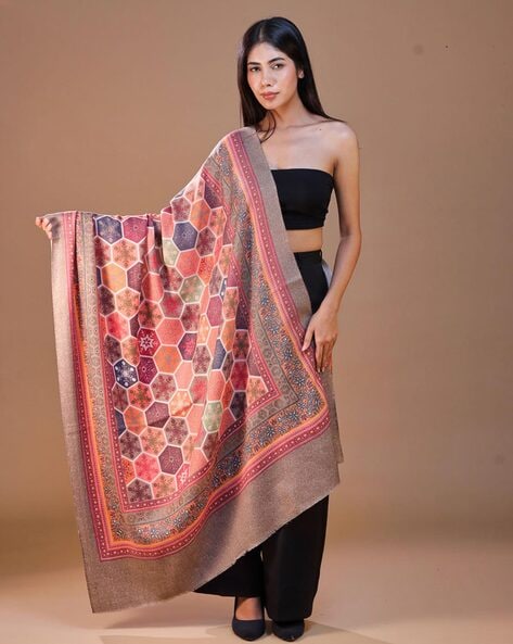 Women Floral Shawl Price in India