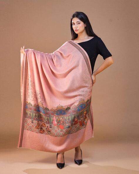 Women Floral Shawl Price in India