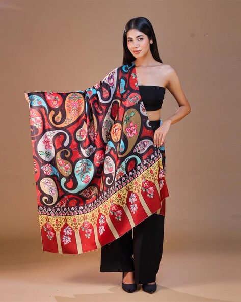 Women Floral Shawl Price in India