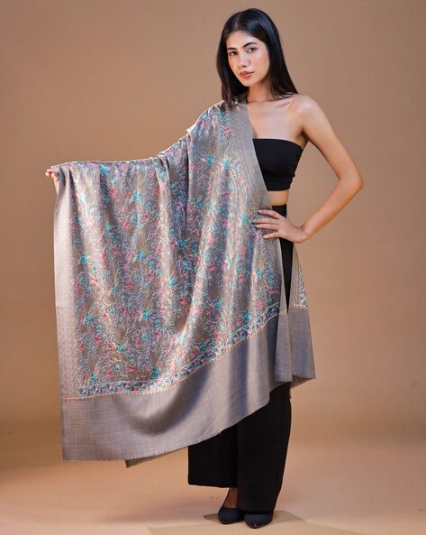 Women Floral Shawl Price in India