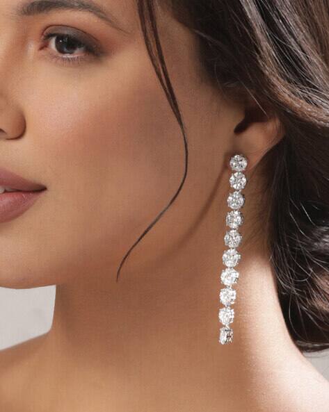 Buy Silver-plated Earrings for Women by Rubans Online