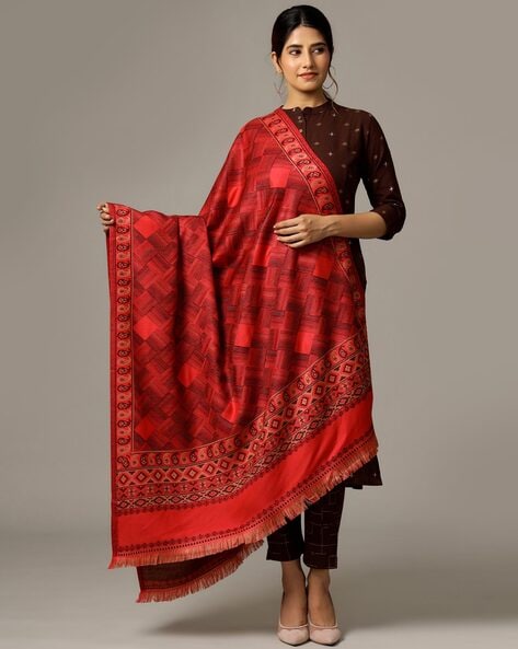 Women Herringbone Shawl Price in India