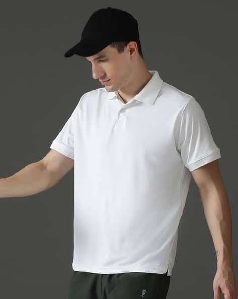 EPPE Men Textured Regular Fit Polo T-shirt