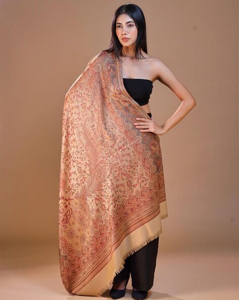 Women Floral Shawl Price in India