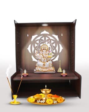 Olive tree wooden pooja mandir -image-17