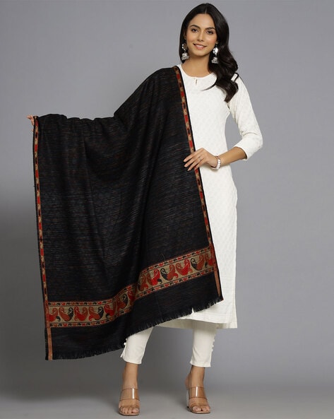 Women Geometric Shawl Price in India