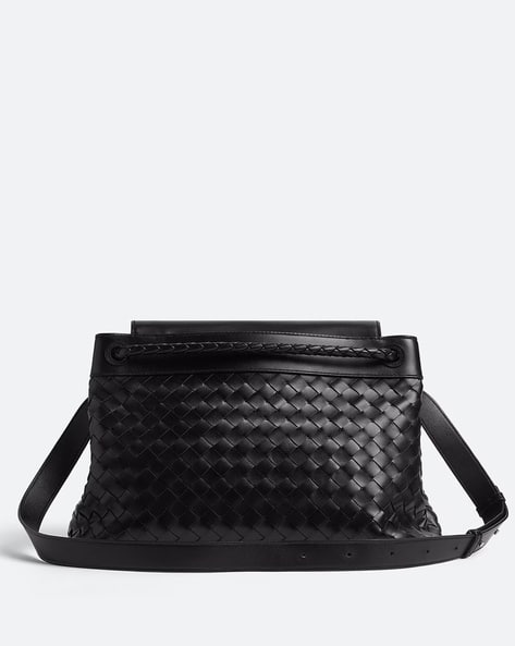 Buy BOTTEGA VENETA Andiamo Medium Messenger Bag | Black Color Men