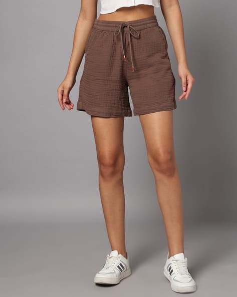 Women High-Waist Pure Cotton Shorts