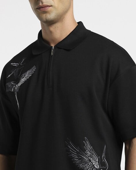 Embroidery Polo Sweatshirt