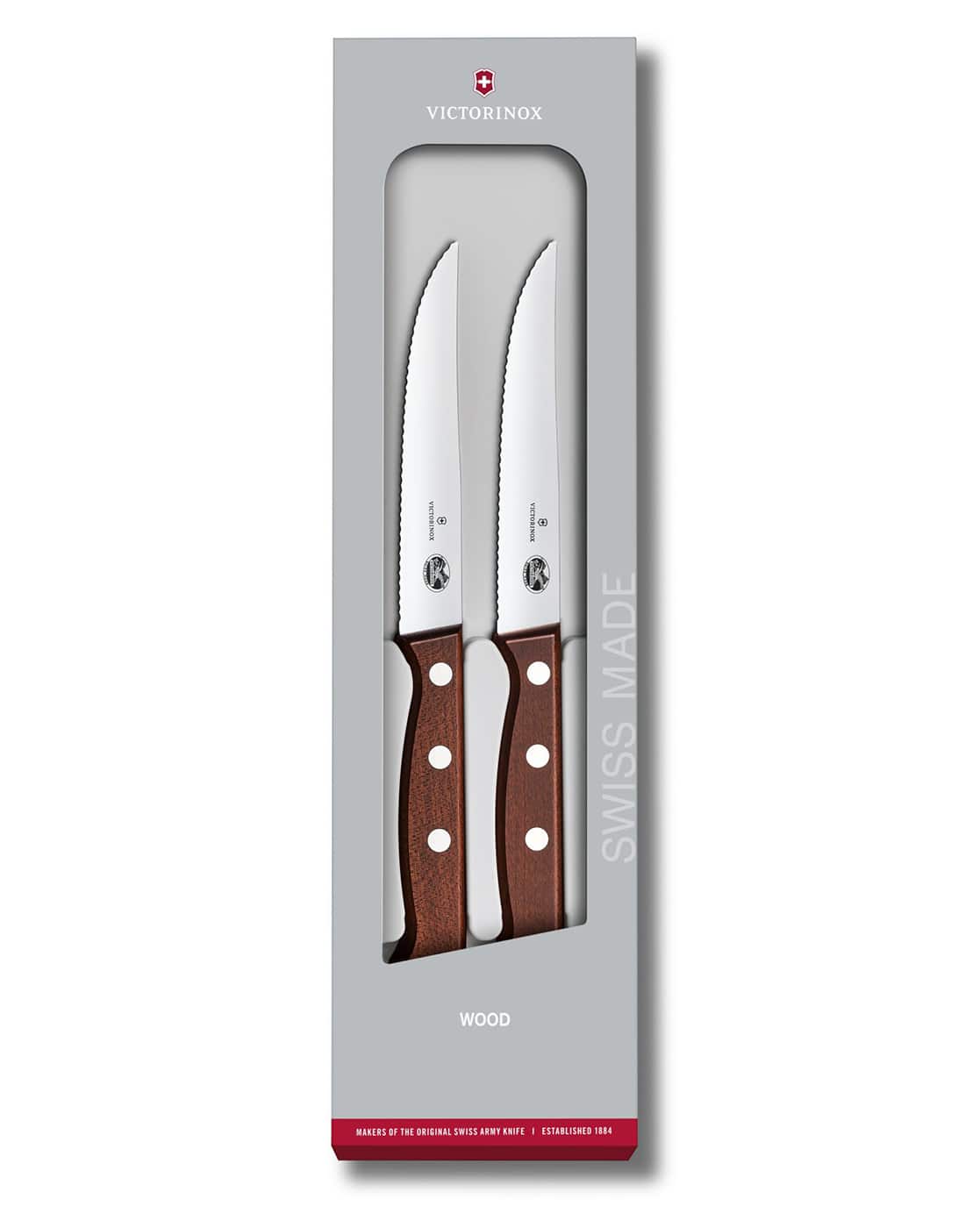 Buy Victorinox Steak Knife 2pcs Set Processed Maple Wavy Edge