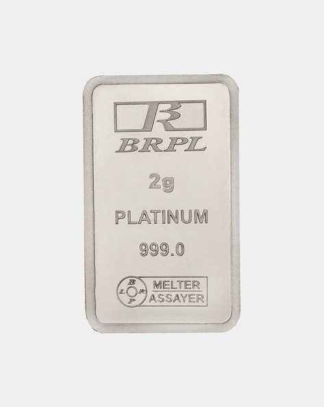 2G 999 Platinum Rectangular Bar