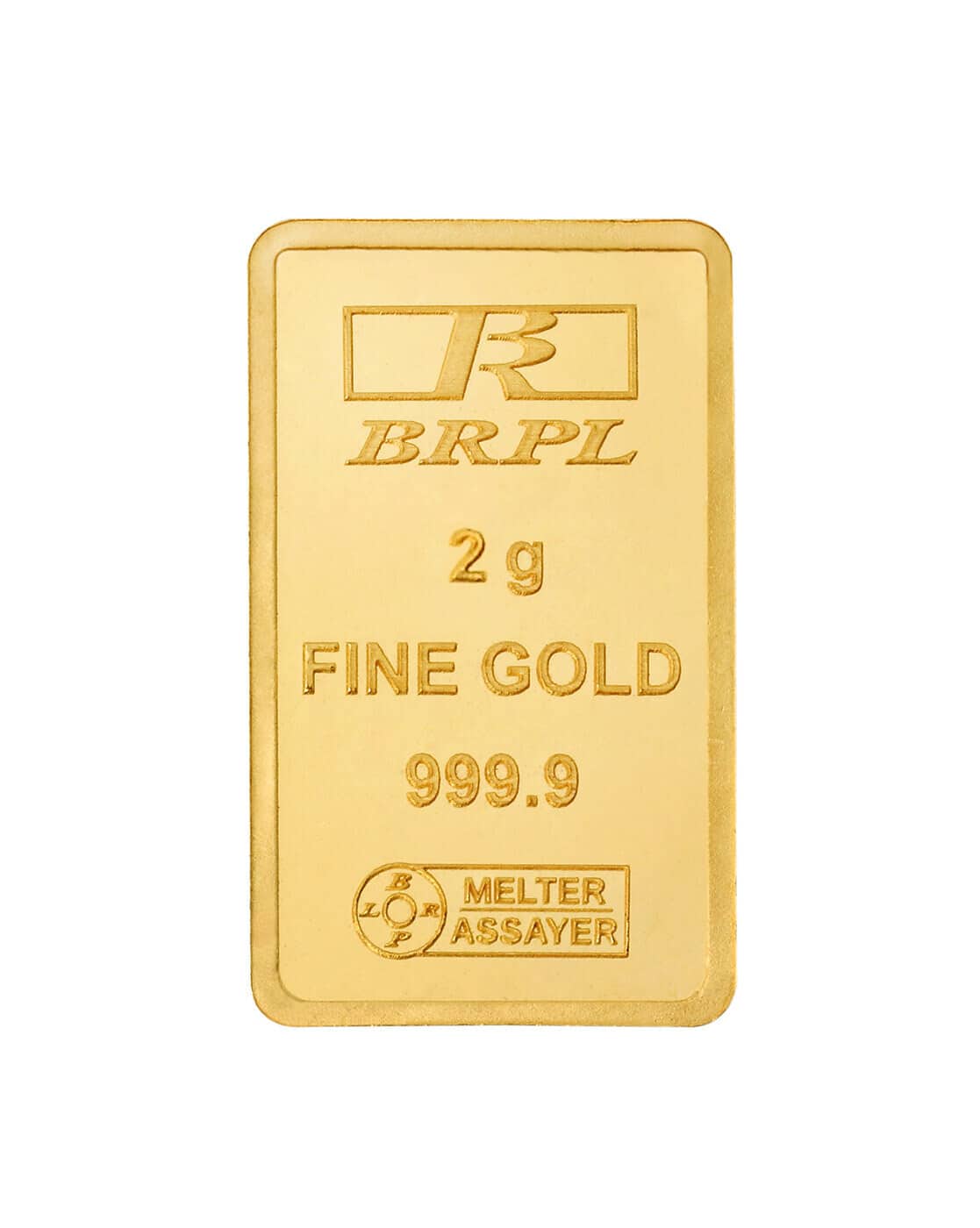 Bangalore Refinery 2 Gm 24 Kt For Women (999.9, FreeSize) Yellow Gold Bar For Women (Gold, FreeSize)