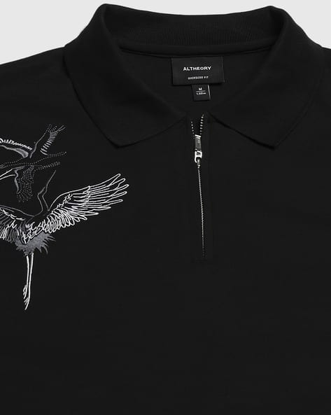 Embroidery Polo Sweatshirt