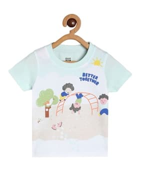mini klub Boys Graphic Print Cotton Round-Neck T-Shirt-picture-25