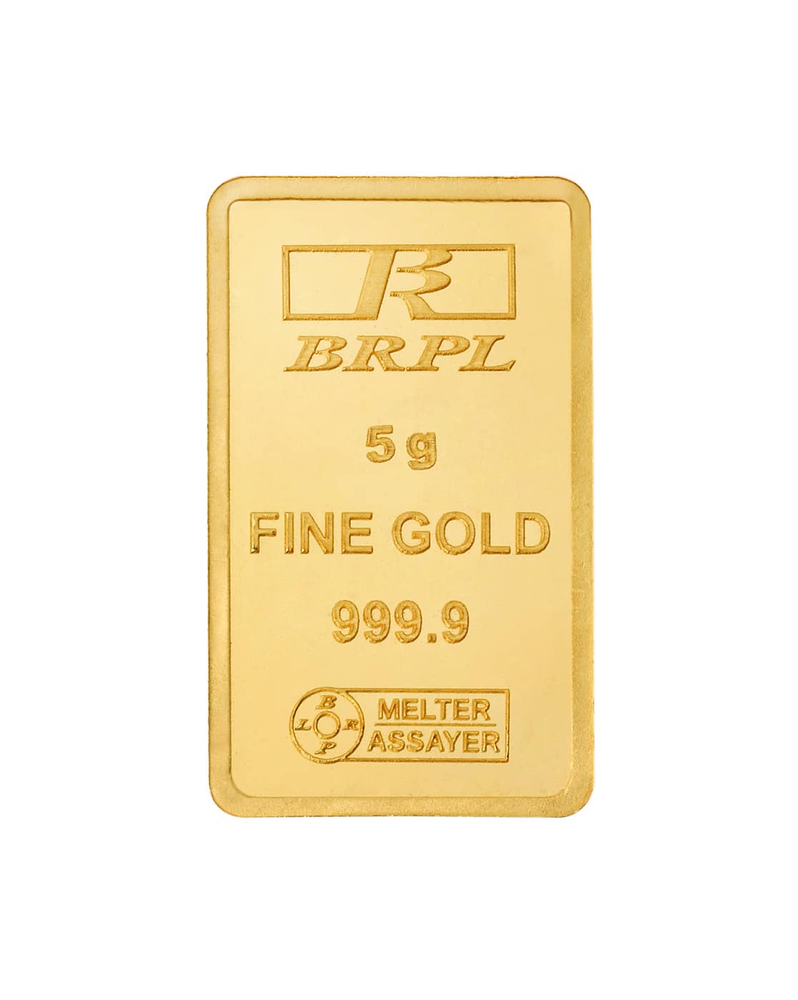 Bangalore Refinery 5 Gm 24 Kt For Women (999.9, FreeSize) Yellow Gold Bar For Women (Yellow Gold, FreeSize)