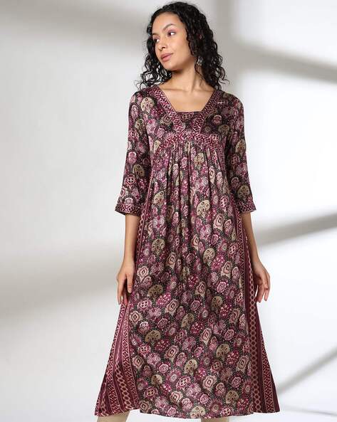 Wine Kurtas for Women by AVAASA MIX N' MATCH Online | Ajio.com
