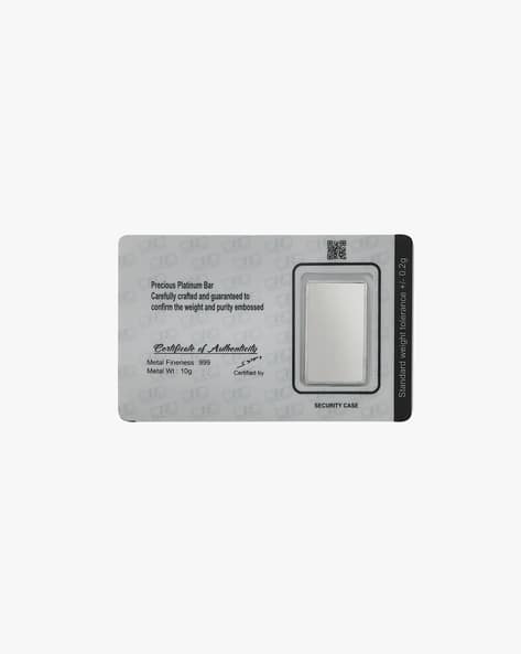 Bangalore Refinery One Gram Of Platinum Bangalore Refinery