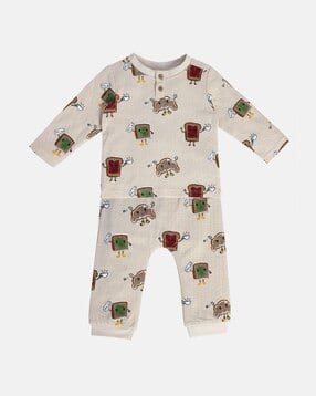 Boys Embroidered T-Shirt & Joggers Set-image-42