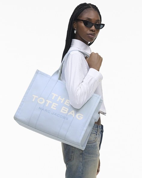 トートバッグ The Large Tote Bag in Blue Canvas Marc Jacobs The Canvas Large Tote Bag | Blue | FARFETCH JO