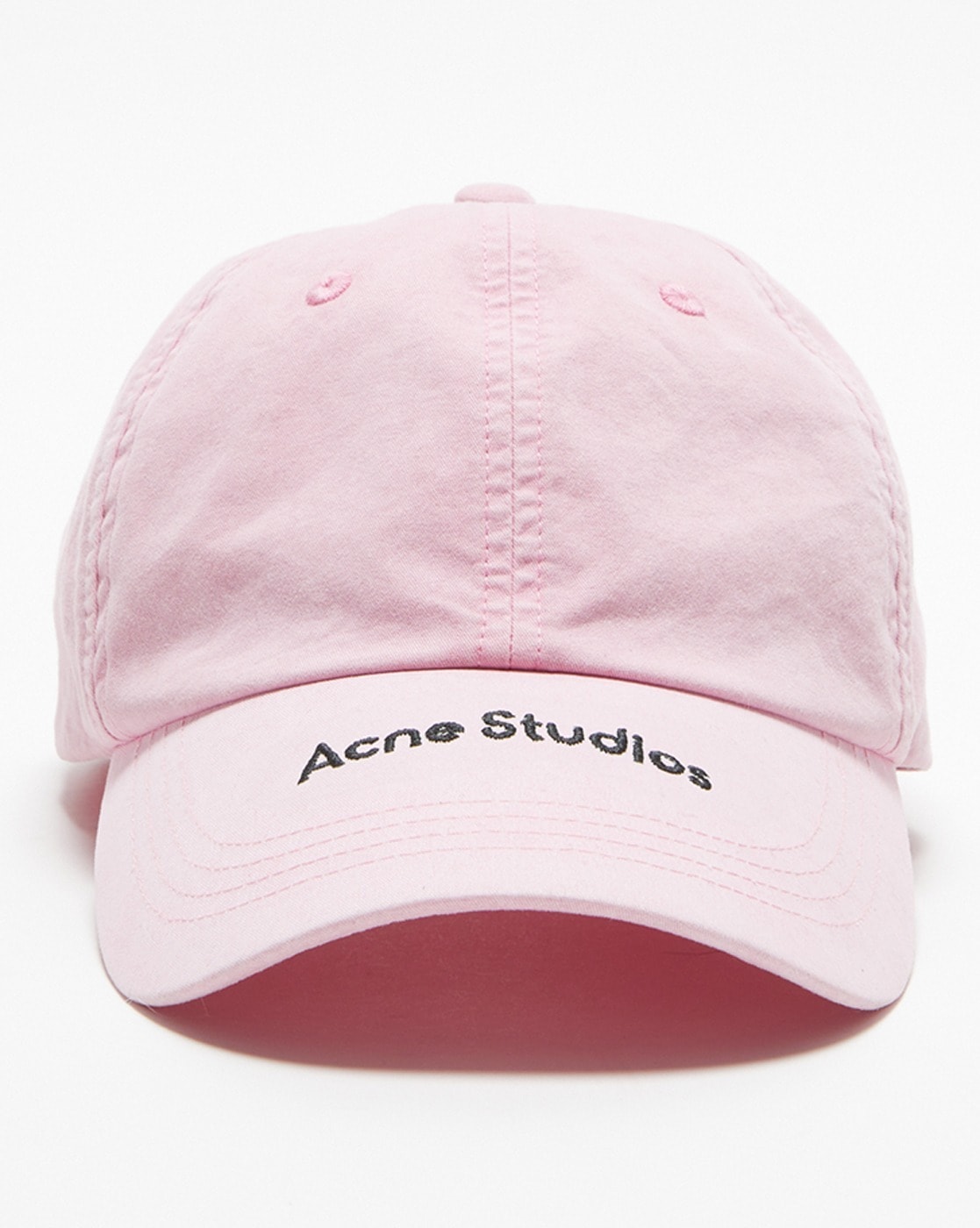 Buy Acne Studios Logo Embroidered Baseball Cap Pink Color Women AJIO LUXE